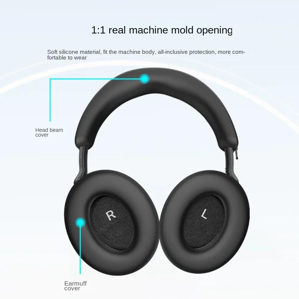 Silicone Dustproof Waterproof Headphone Beam for Sennheiser MOMENTUM 4 Headband Cushion Resistant To Dirt Soft Earphone Headband
