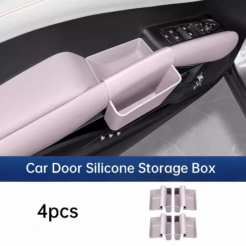 For BYD Atto 3 Yuan Plus ADAS Smart Driving Edition Car Door Handle Storage Box Leather Organizer Tray Interior Accessories