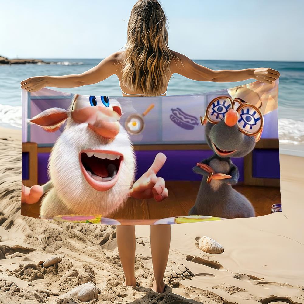 Cartoon B-Booba Towel Beach Towel Oversized Quick Dry Towel Absorbent Soft Swim BeachTowels for Men Women