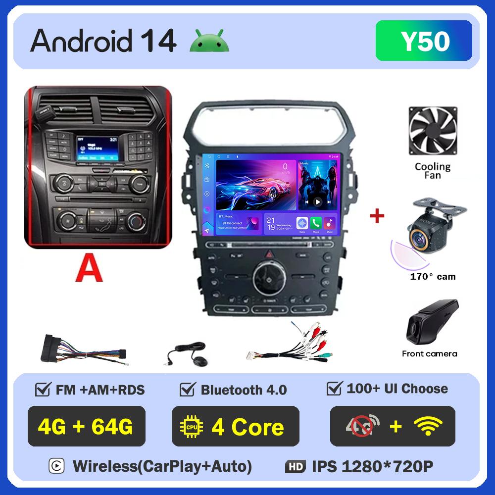 For Ford Explorer 5 2011 - 2019  Car Radio Player Car Carplay Screen Autoradio Mirror Link Car Intelligent Systems Touch Screen