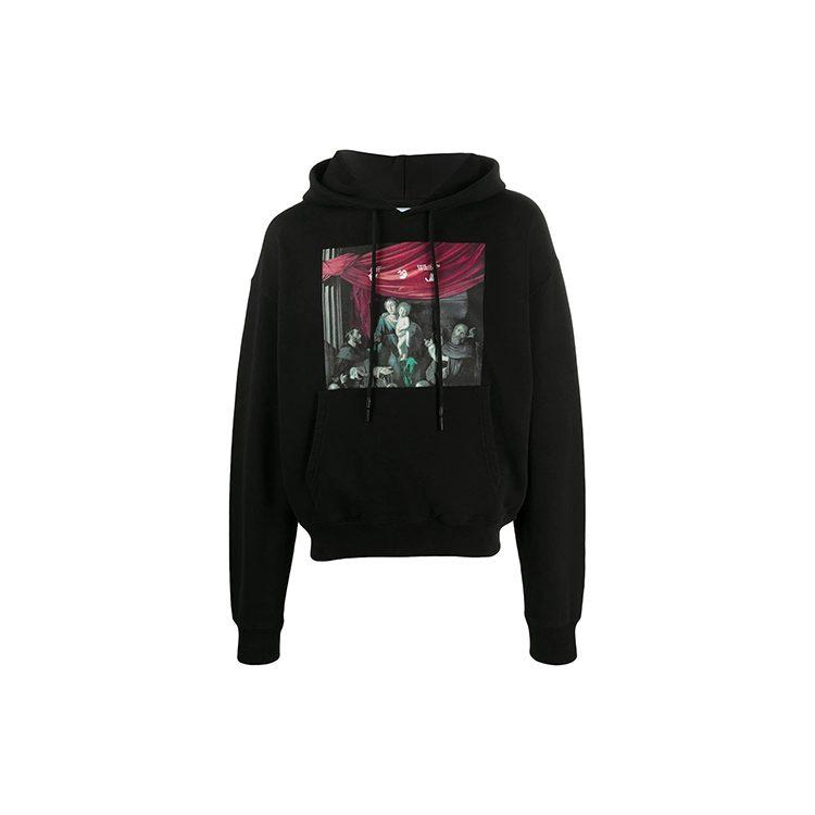 OFF WHITE Sweatshirt Loose Fit Men's Black OMBB037E20FLE0031010