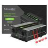 Qoltec Invertor de tensiune Monolith | 2000W | 4000W | 24V la 230V | Sinus Pur