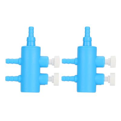 2pcs Fish Tank Air Splitter Air Pipe Distributor Aquarium Oxygen Pump Adapter Accessory