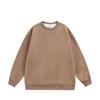 2025 Men's Suede Casual Loose Hoodie: Round Neck, Same Fabric Collar & Hem