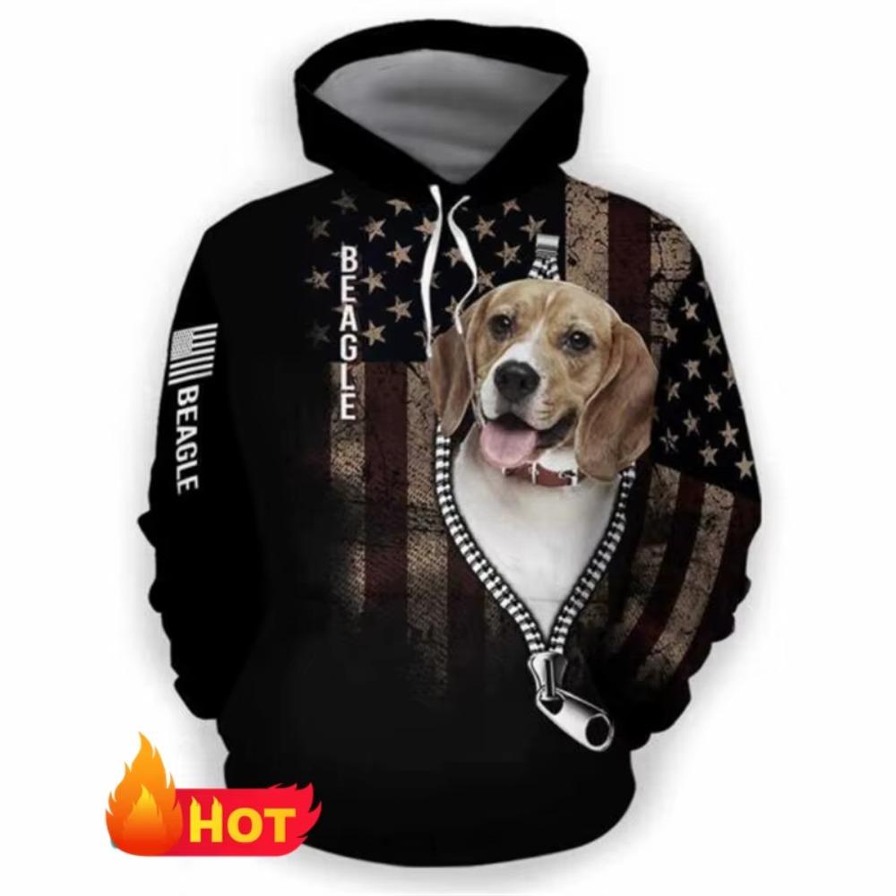 

3D Printed Beagle Dogs Men Hoodies Fashion Animal Pullovers Streetwear Tracksuit Beagle Lover Clothing Kid Hoodie Women Hoodie 100