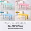 Children's Rectangular Plastic Learning Table & Chair Set with Building Block Surface