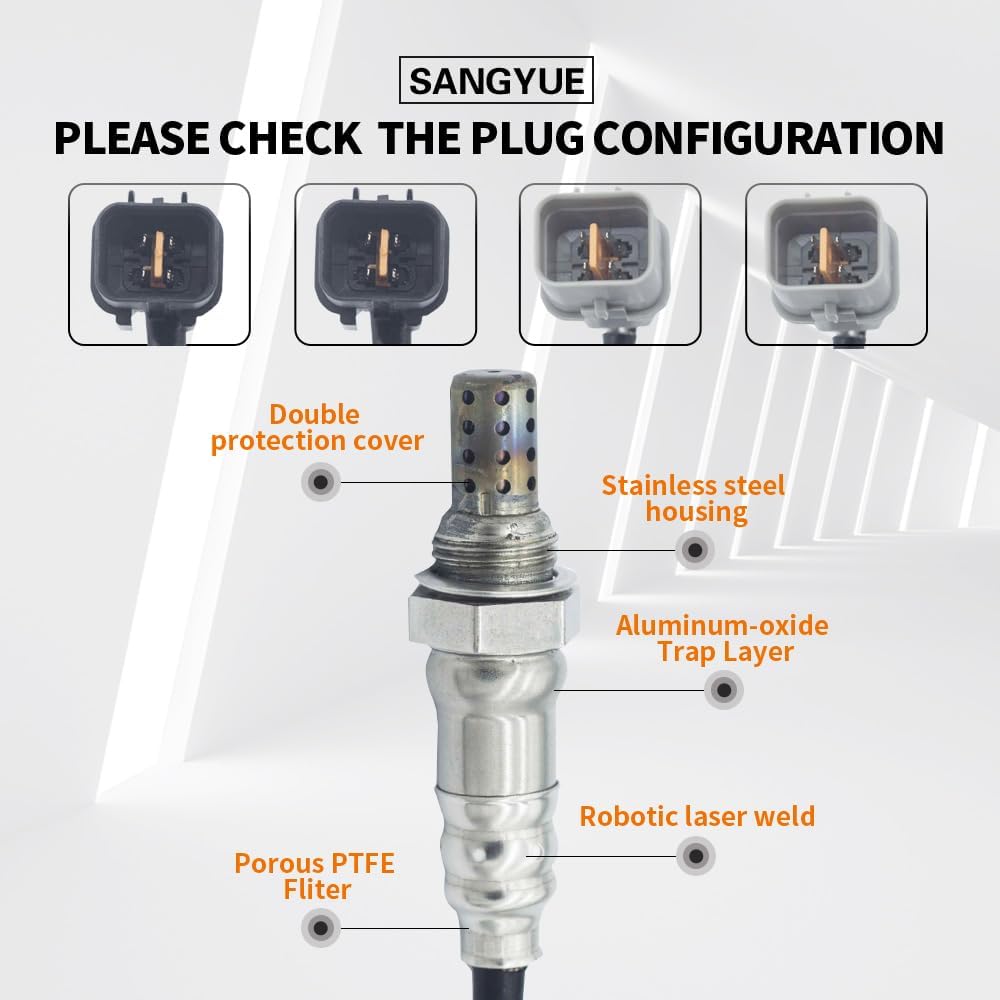 

Oxygen O2 Sensor for 2003 2004 2005 2006 Kia Sorento Hyundai Santa Fe 3.5L Upstream + Downstream 4PCS