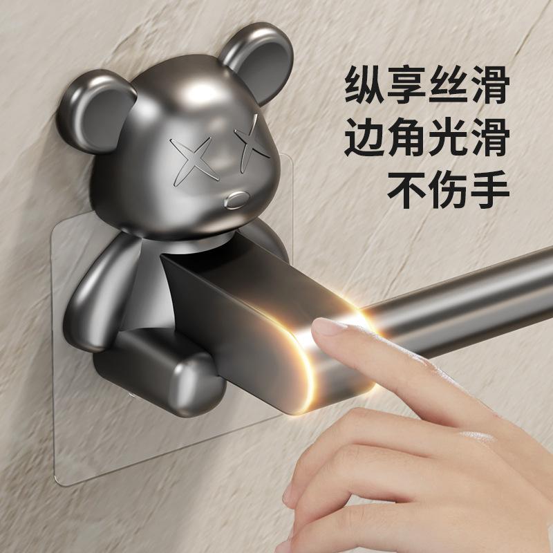 No punching wall drain towel hanger toilet bathroom toilet toilet storage rack towel storage rack