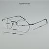 Round Glasses Frame Men Women Korea Eyeglass Frames 5504 Titanium Brand Eyewear Retro Ultralight Eyeglasses Business Spectacles