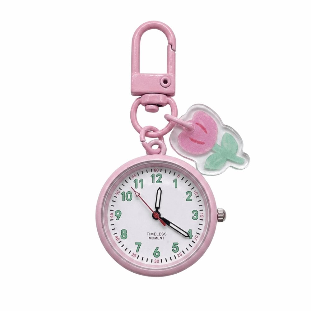 Mini Pocket Watch Key Chain Portable Luminous Watch New College Cute Backpack Pendant Daily Wear
