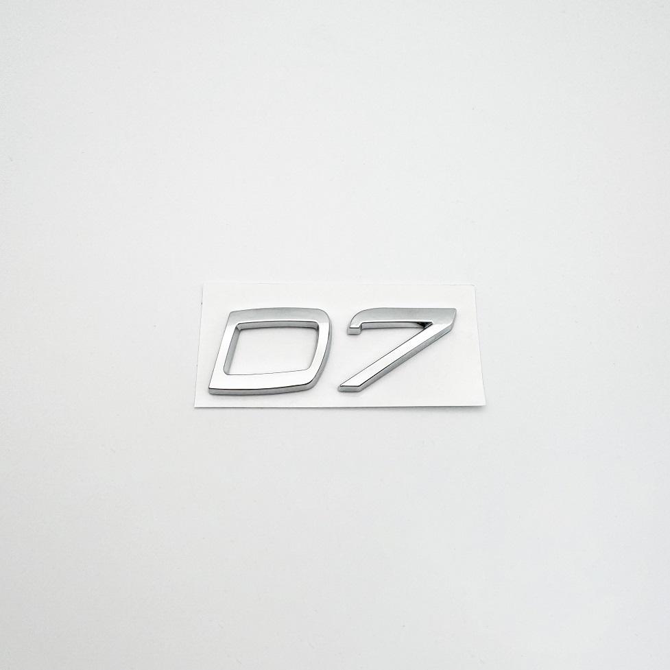 1PC ABS D2 D3 D4 D5 D6 D7 Car Letters Logo Trunk Emblem Badge Sticker For Car S40 S60 V40 V50 XC40 XC60 V70 V60 S90 C30 XC90