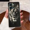 Phone Case For Vivo V25 Y35 Casing Luxury Cute Love Heart Rabbit Funny Pattern Transparent Silicone TPU Soft Shell Back Cover