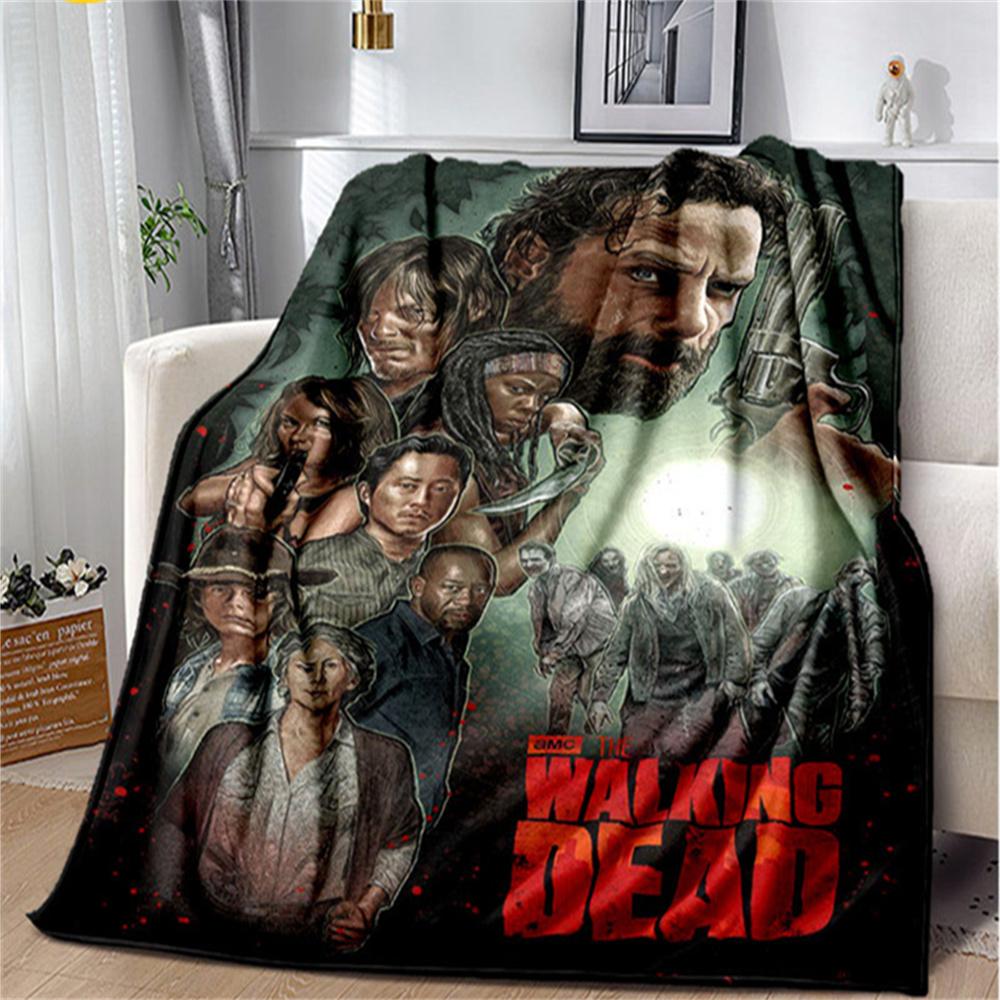 The Walking Dead Horror Soft Plush Blanket,Flannel Blanket Throw Blanket for Living Room Bedroom Bed Sofa Picnic Cover Bettdecke