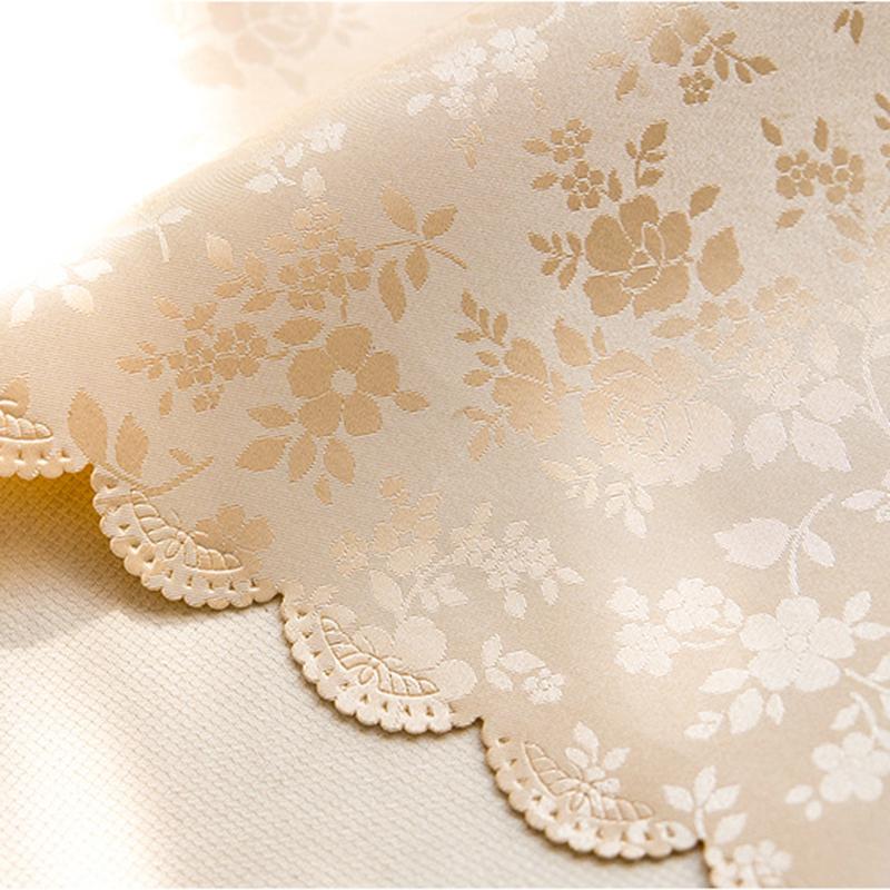Round PVC Tablecloth Waterproof Insulate Plastic Oilproof Printed Pattern Wedding Party Restaurant White Table Cloth Decoration
