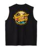 UNDEROFF Oversized Crew Neck Sleeveless Summertime T-Shirt Black