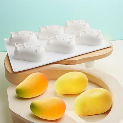 Duża Silikonowa Forma w Kształcie Mango z 12 Gniazdami Wszechstronna Do Galaretki Musu Ciasta Lodów Czekolady Domowi Piekarze Twórcy Deserów