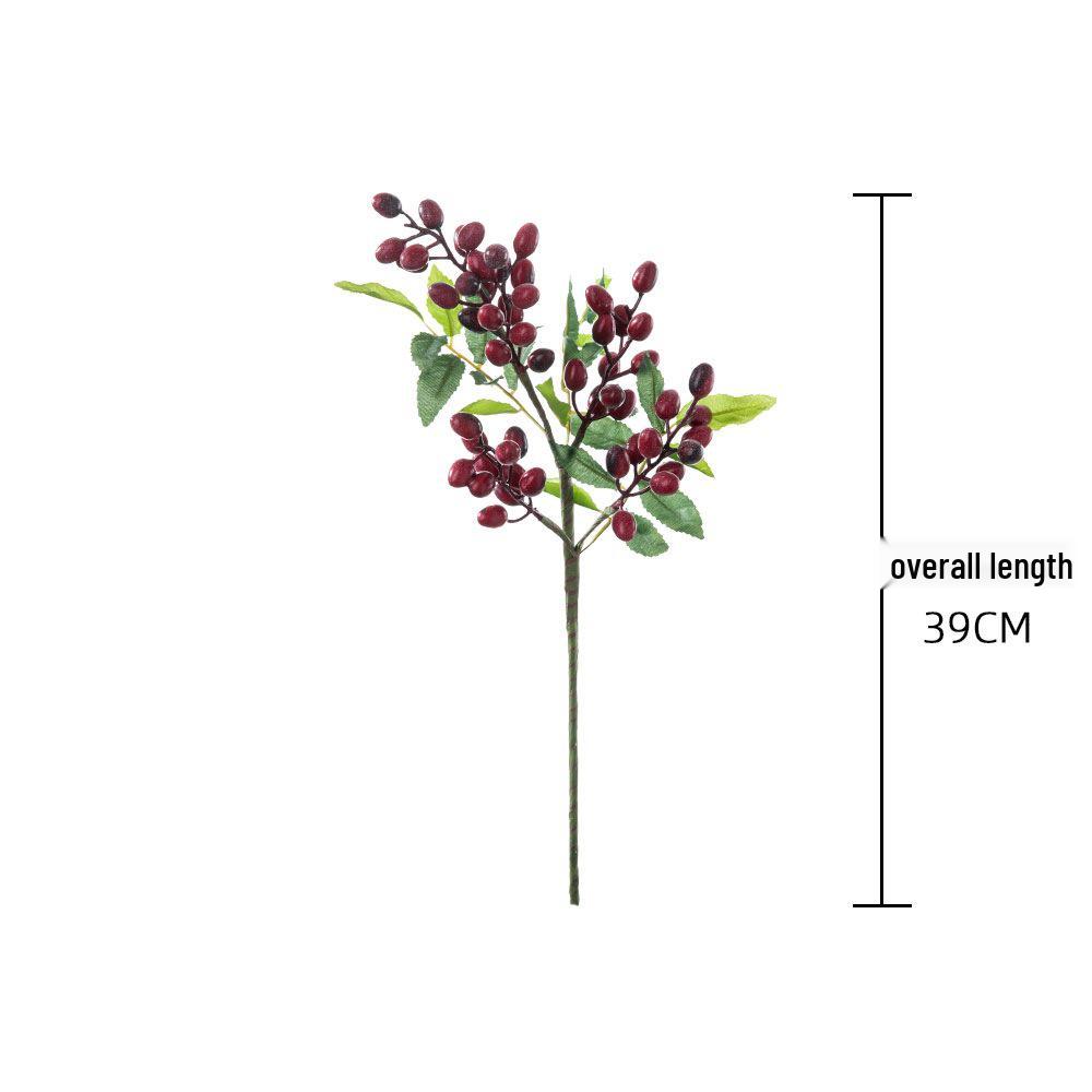 Christmas Olive Berry Branch Artificial Flower Home Decoration MW30333