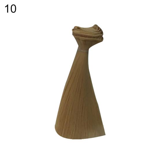 Thick Natural Straight Hair Wig Doll Toy Hairpiece Accessories Children Gift