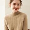Women's Autumn/Winter Cashmere Sweater with High Neck and Raglan Sleeves