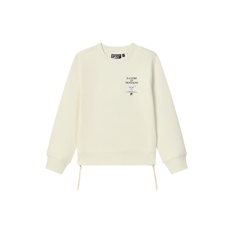 New FILA Sweatshirt Women's Pear Blossom White F11W248202F-IV