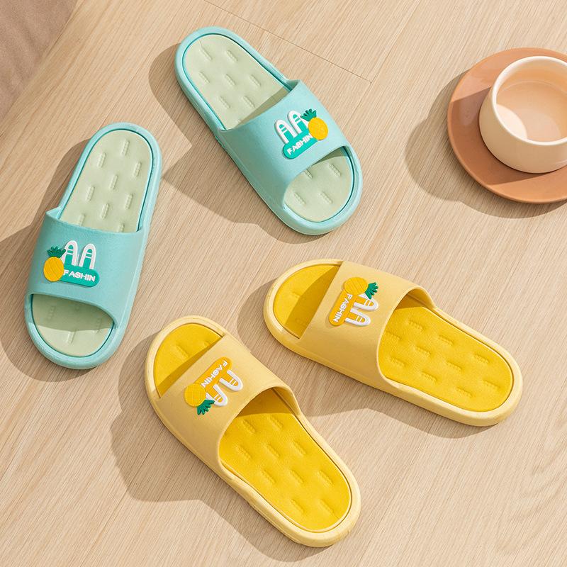 Coole Hausschuhe Damen Sommer Zuhause Badezimmer Bad rutschfest und geruchshemmend Füße Paar Zuhause drinnen Herren