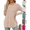 Long-Sleeve, round-Neck and Loose Top European and American Long Sleeve Round Neck Loose Top Women