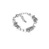 Chic Stylish And Cat Eye Stone Bracelet Titanium Steel Irregular Design Couples For