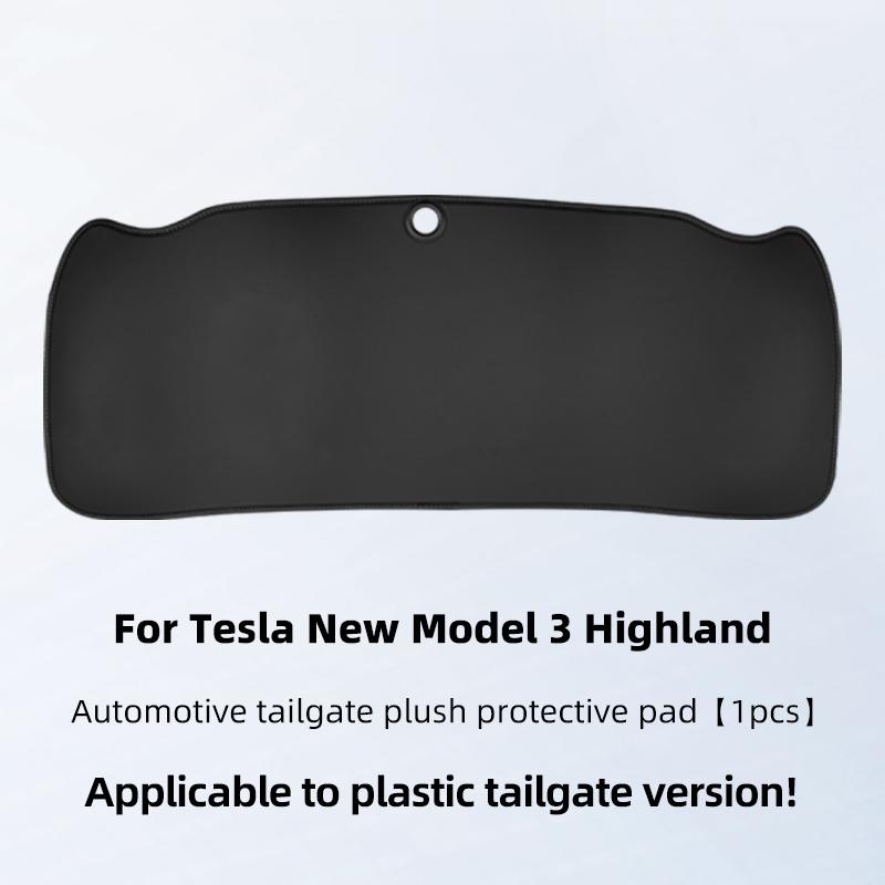 For Tesla Model Y Juniper Model 3 Highland Trunk Tailgate Protection Pad Rear Trunk Door Leather Anti Fouling Protection Pad