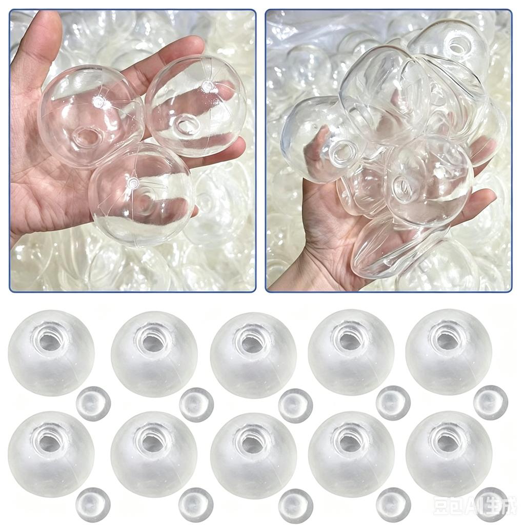 Elastic Transparent Tpr Sphere Blank Shell Mold, Diy Handmade  Squishy Ball Casting Tool, Round Empty Skin For Stress Relief Toy