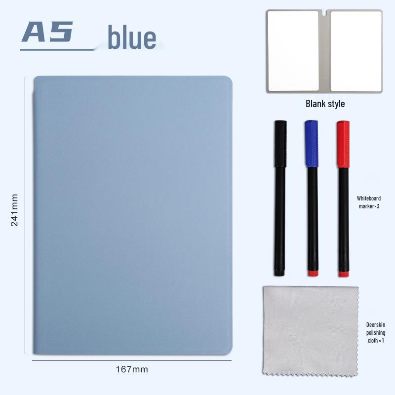 A4 Erasable Whiteboard Notebook: Portable A5 Writing & Memo Board for Learning and Drafting