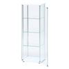 Fuji Boeki Collection Case Figure Case 4 Tiers Width X Depth X Height 120cm White Full Glass Assembly Required Low Type 97341 42.5 36.5