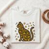 Kitty Figure Shirt Cat Creature Gift Women Line Art Tee Cat T-Shirt Feline Fan Minimalist Graphic Illustration Abstract Paw Trails Tshirt