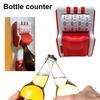 Magnetic Counting Bottle Opener Wall Mounted Refrigerator Cap Collector Beer Counter for Drink Lovers Track Drinking Volume