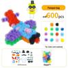 Upgraded Puffy Squeeze Ball: Double Hook DIY Puzzle Toy for Early Childhood Education
