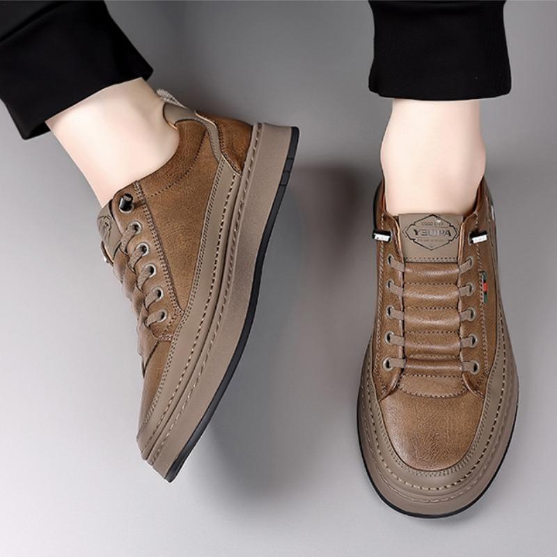 Scarpe Retro da Board in Pelle di Mucca Moda Primavera Autunno per Uomo Designer Suola Morbida Scarpe da Ginnastica Leggere da Uomo Moda Casual Sportive Zapatos Hombre
