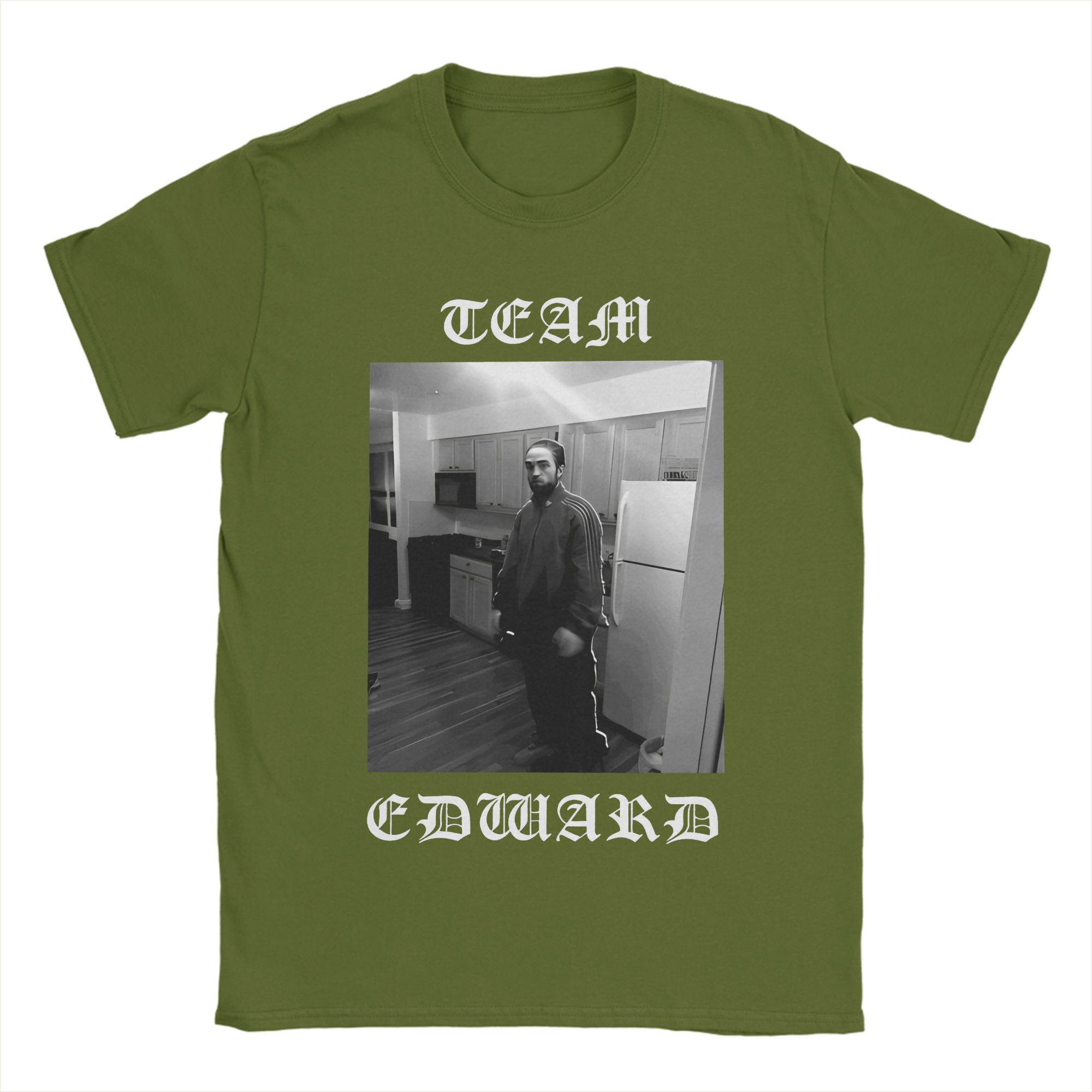 

Сумерки Эдвард Каллен Роберт Мужская футболка Крутые футболки Короткий рукав Футболка с круглым вырезом Хлопок Графические топы 4XL