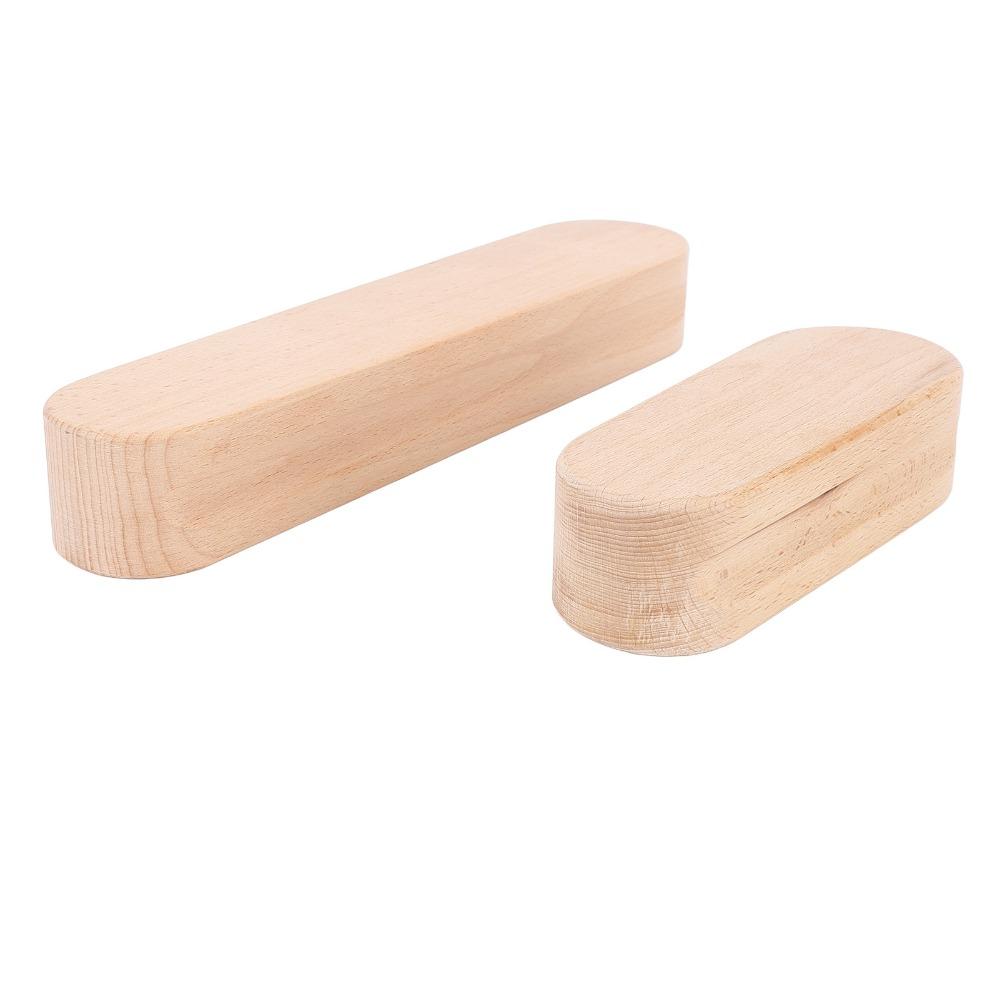 2Pcs Double Side Grooved Sewing Press Block Solid Heavy Wood Quilting Tool  Quilt Quilting Work