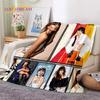 3D Cute Aitana Spanish Singer Soft Blankets,Keep Warm Throw Blanket Comfortable Blanket for Picnic Beds Sofa Home Bedroom Gifts
