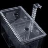 Aquarium Breeder Box Transparent Hatching Container Double-Chamber Shrimp Breeding Box for Guppy Fry Betta Shrimp Saltwater