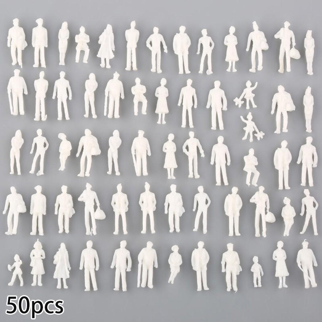 

Миниатюрные фигурки Смешанные раскрашенные люди Железная дорога 50Pcs