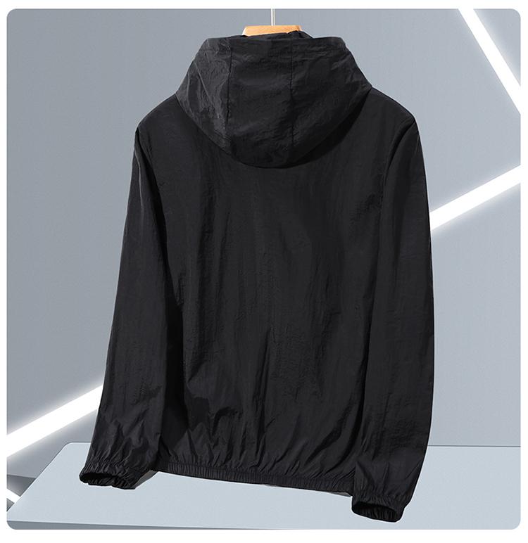 Summer Thin Ice Silk Sun Protection Jacket for Men Fashion Hooded Sports Protection Skin Clothing Breathable Couple Outwear