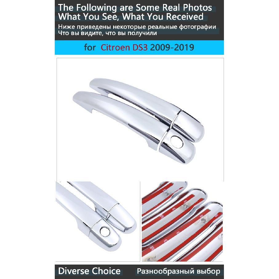 Luxurious New Chrome Side Door Handle Cover Trim for Citroen DS3 DS 3 2009~ Car Accessories Sticker Catch Auto Styling