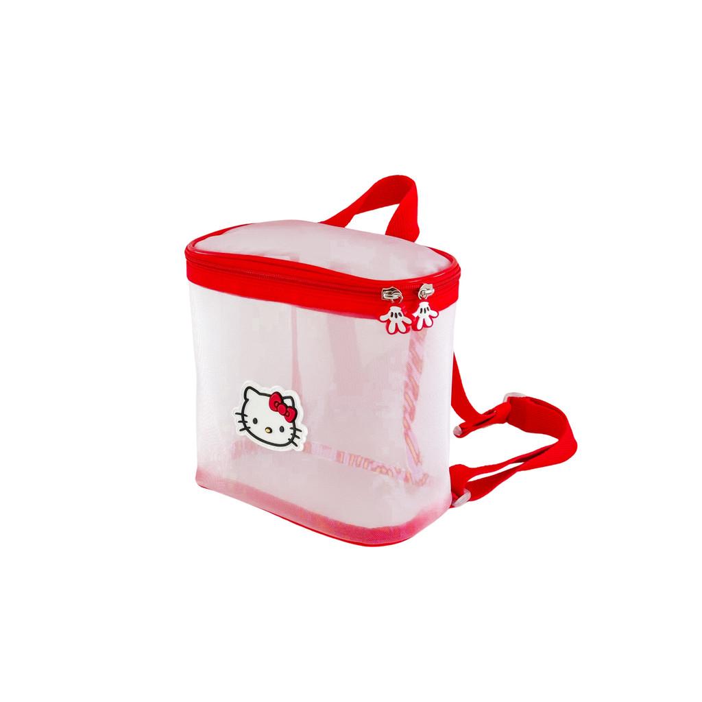 Hello Kitty Cat Pattern Transparent Kids Backpack With Breathable Pu Material For Kindergarten Children