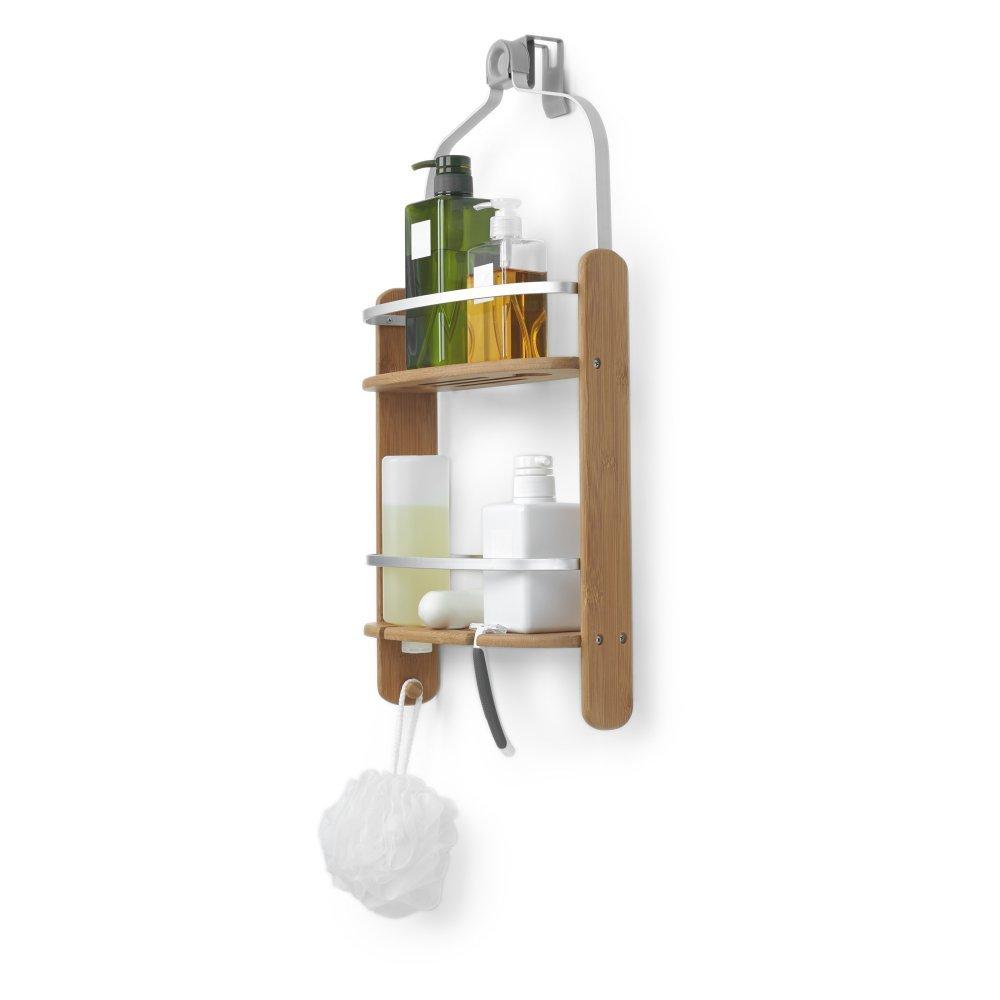 Umbra Shower Rack, Shower Caddy, Bath Rack, Natural, W334 x D112 x H642mm, BARREL, 21005787390