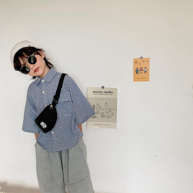 Boys Chest Crossbody Bag Trendy Printed Coin Purse Versatile Small Bag Waist