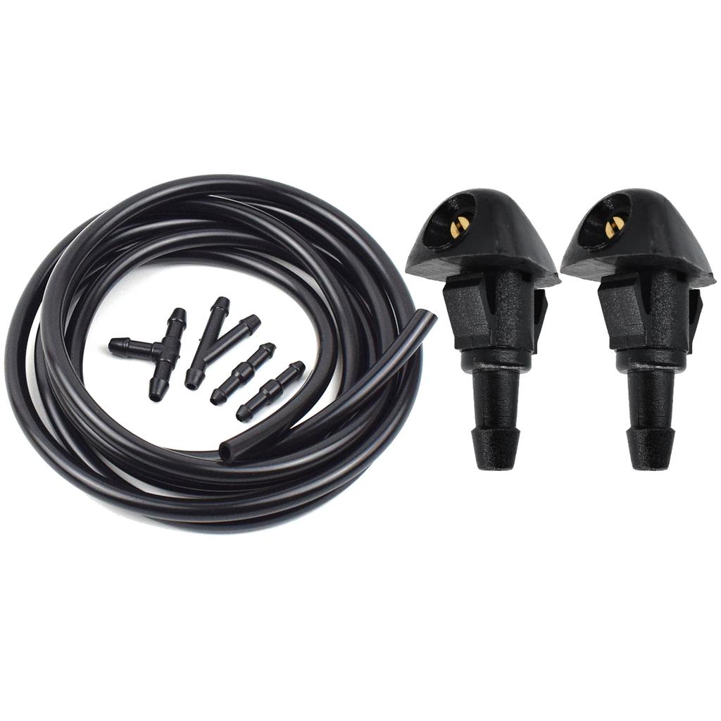 Front Washer Nozzle Jet Spray Hose Pipe For Honda Accord Civic 6 7 Fit Jazz CR-V Prelude Shuttle Water Car Windshield Nozzles