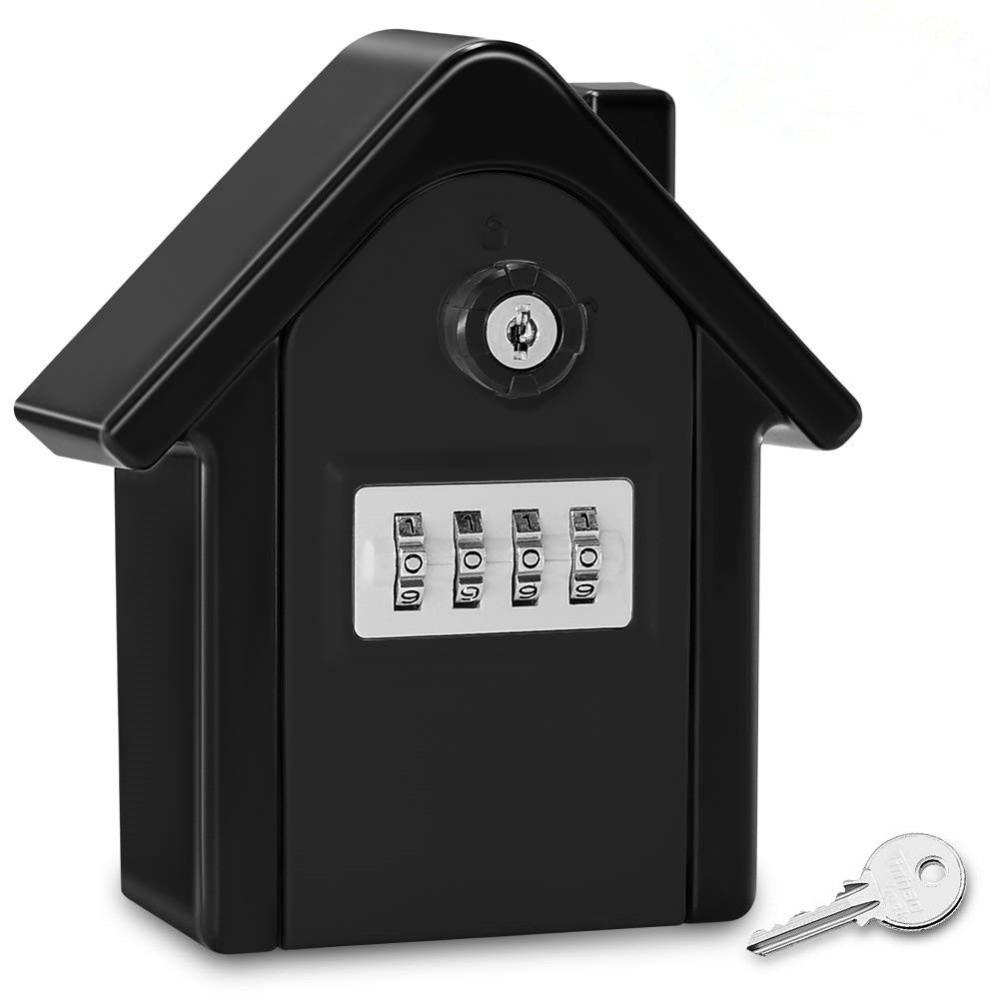 Waterproof Key Lock Box Weatherproof Key Storage Box Combination Lockbox Construction Site