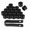 20pcs 17mm Nut Car Wheel Auto Hub Screw Protection Anti Theft Cover Cap