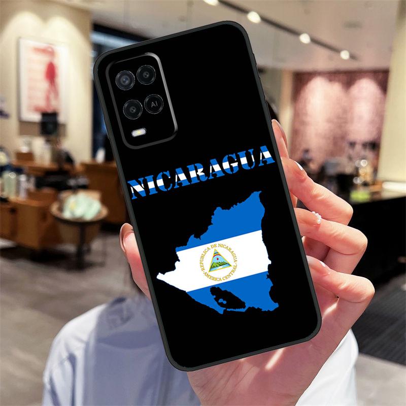 Nicaragua Flag Case For Oppo A40 A60 A80 A18 A38 A58 A78 A98 A16 A76 A96 A15 A17 A77 A74 A94 A54 A57S Cover