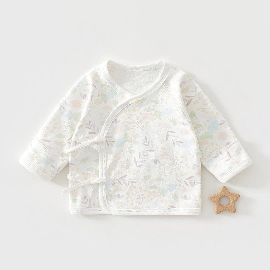 Newborn Baby Long-Sleeve Pure Cotton Top - 0-3 Months, Spring/Autumn